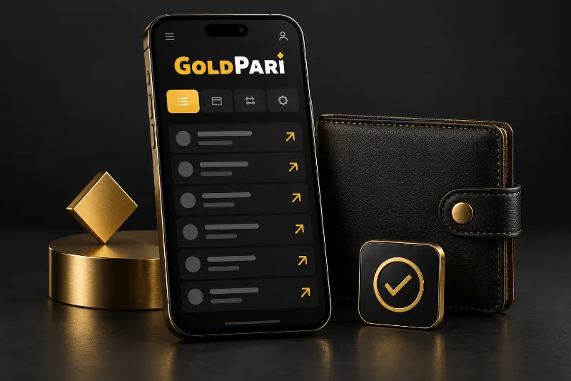 Иллюстрация заявки на вывод из Gold Pari