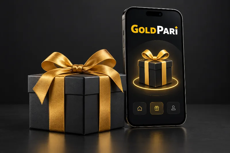 Иллюстрация приветственного предложения Gold Pari